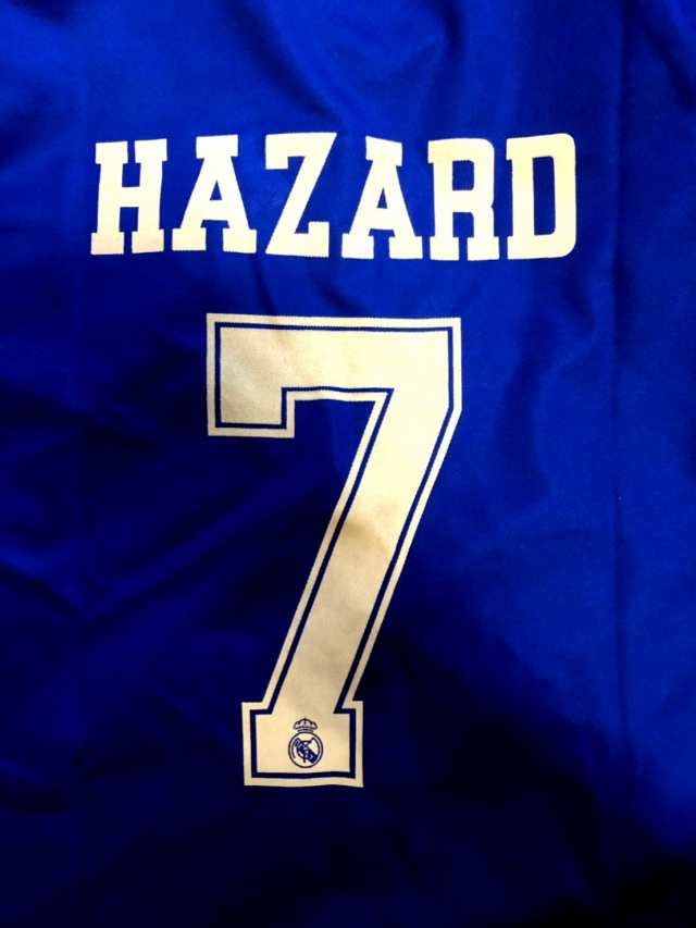 大人用 A027 レアルマドリード Hazard 7 アザール 紺金 ゲームシャツ パンツ付 サッカー チームオーダー ユニフォーム の通販はau Pay マーケット 激安サッカーロロショップ