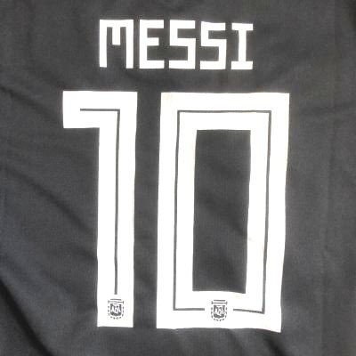 大人用 A041 18 アルゼンチン Messi 10 メッシ 黒 ゲームシャツ パンツ付 サッカー チームオーダー ユニフォームの通販はau Pay マーケット 激安サッカーロロショップ