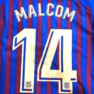 大人用 A003 19 バルセロナ Malcom 14 マルコム マウコム 青赤 ゲームシャツ パンツ付 サッカー ユニフォーム 上下セットの通販はau Pay マーケット 激安サッカーロロショップ