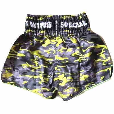新品 サテン 112 TWINS ツインズ 緑迷彩 ボクシング パンツ S/M/L/XL /ムエタイ/トランクス/通販/大人/キッズ/ジュニア/子供