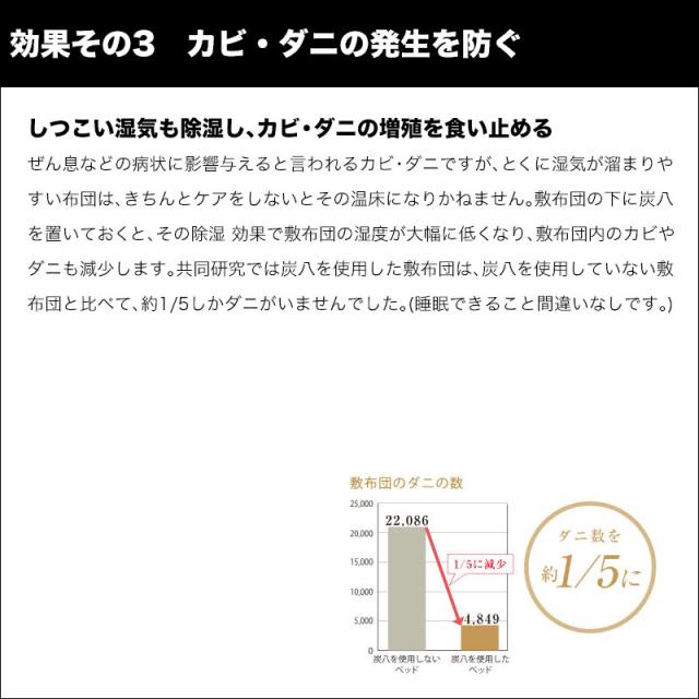 出雲屋 炭八 室内用調湿木炭（4袋セット）約45×45×7cm  約1.3kg 12L 備長炭の2倍以上 除湿 脱臭 半永久 湿気 靴箱 トイレ クローゼット 押入れ 台所 キッチン 結露 カビ すみはち スミハチ 日本製 正規品 送料無料_7