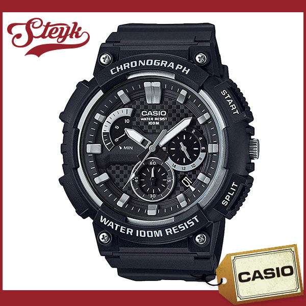 CASIO MCW-200H-1A カシオ 腕時計 アナログ STANDARD　スタンダード メンズ ブラック　シルバー カジュアルの通販は