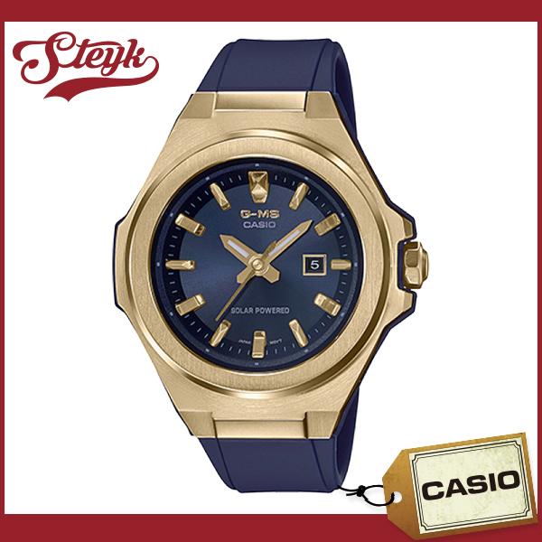 CASIO MSG-S500G-2A カシオ 腕時計 アナログ BABY-G ソーラー レディース ネイビー ゴールド カジュアルの通販は