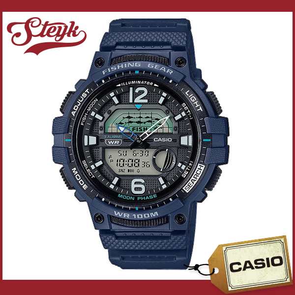 Casio Wsc 1250h 2a カシオ 腕時計 デジタル スポーツ 釣り フィッシング メンズ ブラック ネイビー カジュアルの通販はau Pay マーケット Steyk