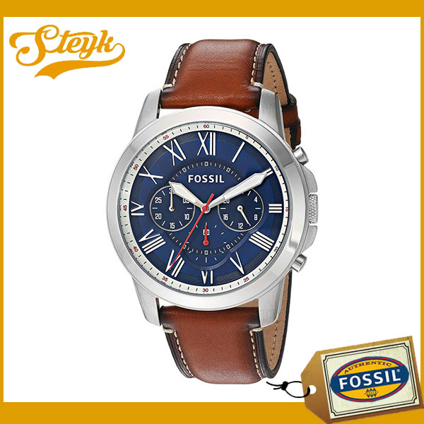 Fossil Fs5210 フォッシル 腕時計 アナログ Grant グラント メンズ ブルー ダークブラウン ビジネス カジュアルの通販はau Pay マーケット Steyk