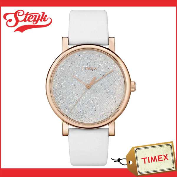 TIMEX TW2R95000 タイメックス 腕時計 アナログ Swarovski Crystal レディース ホワイト　ゴールド ファッションの通販は