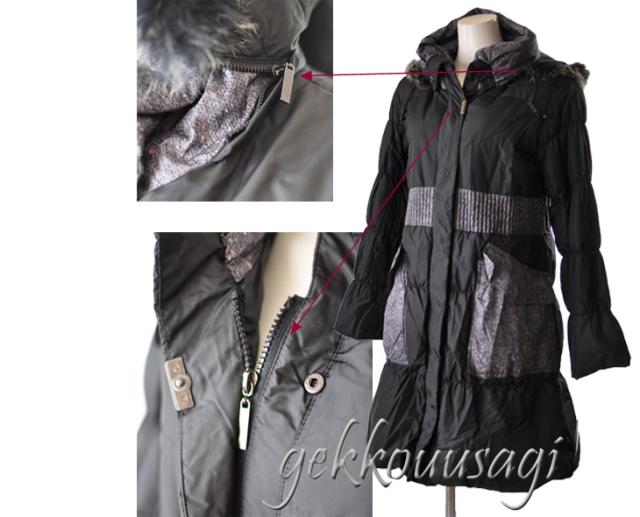 アウター 冬 レディース 高品質 ダウンコート M L ブルーフォックス