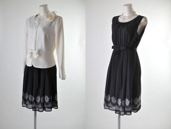 15号  上品 存在感３点セットアップスーツ リボンアクセサリー付ウエスト切替ジャケット・裾切替マーメイドスカート ワンピース 360 (BL3Y7/au1f6) 15号 上品 存在感3点セットアップスーツ リボンアクセサリー付