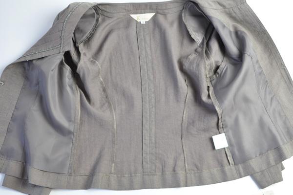 小さいサイズ 7号 9号 11号 13号 15号 大きいサイズ 七分袖 ワンピーススーツ 裏地背抜きジャケット サマースーツ 麻素材【紺色・茶色・ベージュ】 卒業式 入学式 結婚式 通勤 仕事 夏スーツ coolbiz クールビズ レディース (ANK3/SBL2F2)22304 送料無料 15号 大きいサイズ 七分袖 ワンピーススーツ 裏地背抜き