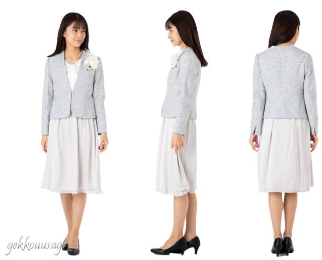 セレモニースーツ 入学式 入園式 お宮参り 面談 ママスーツ 着回し 3点