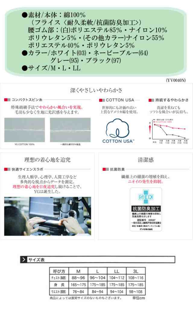 グンゼ ｙｇ セミビキニブリーフ 前あき Yv0040n サイズｍ サイズｌ サイズｌｌ 下着 下着メンズ セミビキニメンズ パンツメンズ ビの通販はau Pay マーケット インナー専門店コレクションストア