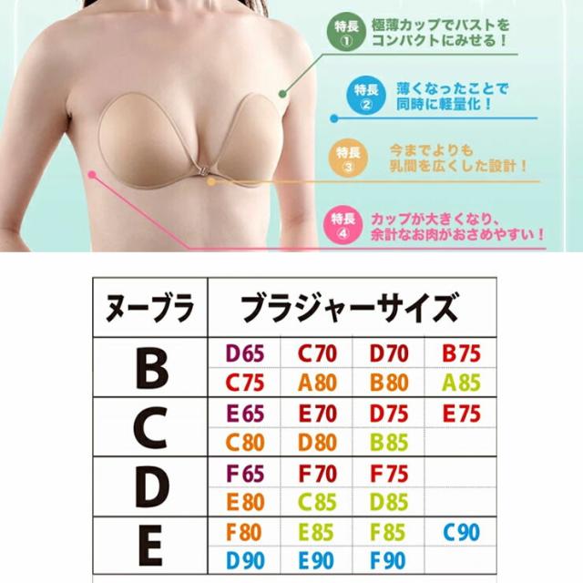 ヌーブラ ブラジャー 正規品 ウルトラライト 8032 E112113-watanabe 水着 ビーチ 盛れる 大きいサイズ 正規 シリコン シームレス 正規品 A B C D E カップ バストアップ 軽量 パット パッド ドレス 体型カバー セール 型 母の日 ギフト プレゼント （04698）