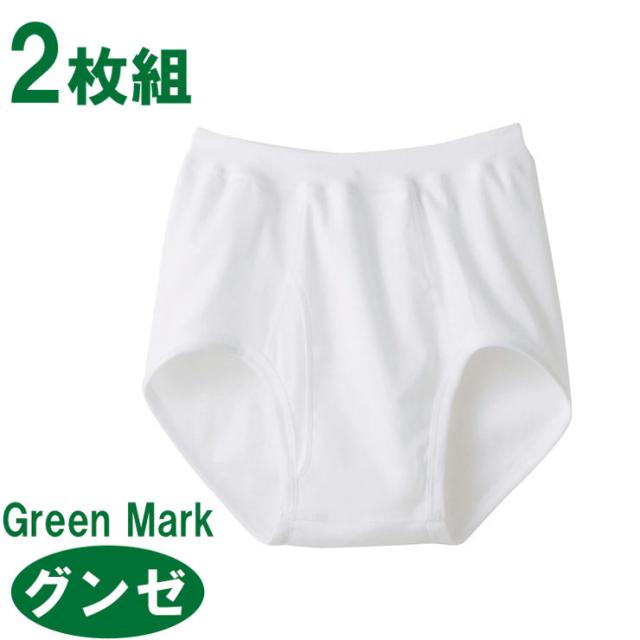 メンズ インナー グンゼ グリーンマーク スパンブリーフ GK12307 2枚組
