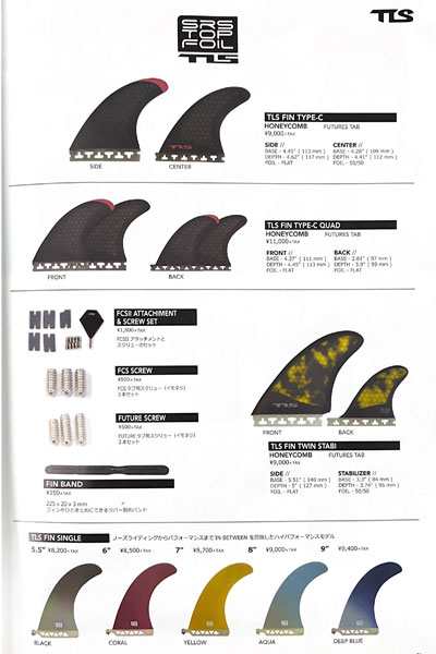 ツールス TOOLS TLS FIN TYPE-C TRI HONEYCOMB FUTURE トライフィン