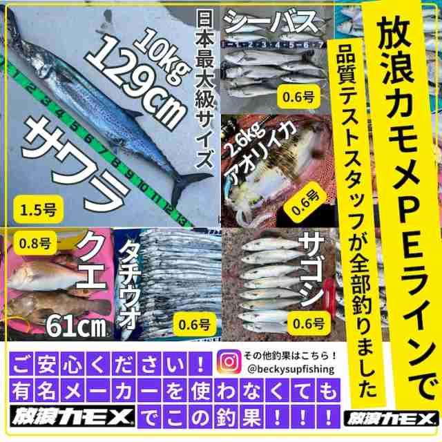 PEライン 釣り糸 PE 7号 1000m 5色 マルチカラー 90lb ブリ ヒラマサ キハダ マグロ GT キャスティング マーカー  1000メートル 放浪カモの通販はau PAY マーケット - レビュー記入者全員【ポイント10%プレゼント】アウトドアホビー専門店ウミネコ | au  PAY マーケット ...