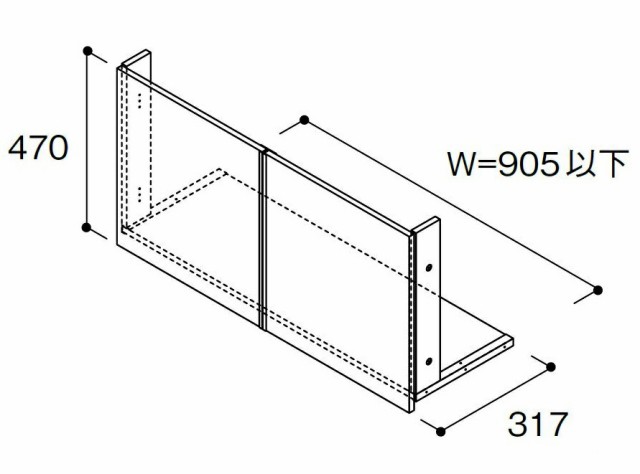 トイレ上部収納 TJHD-CW-A / 1セット入り 94515326 南海プライウッド