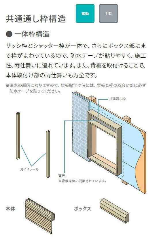 サーモスII-H シャッター付引違い窓 2枚建て 標準タイプ / 電動 一般複