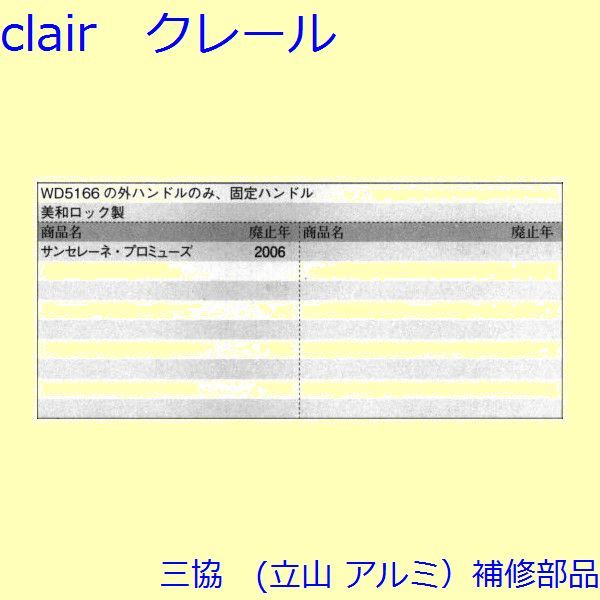 三協 アルミ 旧立山 アルミ 玄関ドア 把手：把手(たてかまち)【WD6780】の通販は