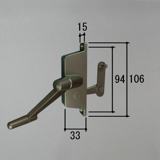 三協 アルミ(三協 立山アルミ）補修部品】窓・サッシ 部品:台形・角型出窓(たてすべり出し窓)オペレーターハンドル（左）PKE5074の通販はau  PAY マーケット - クレール DNA店 | au PAY マーケット－通販サイト