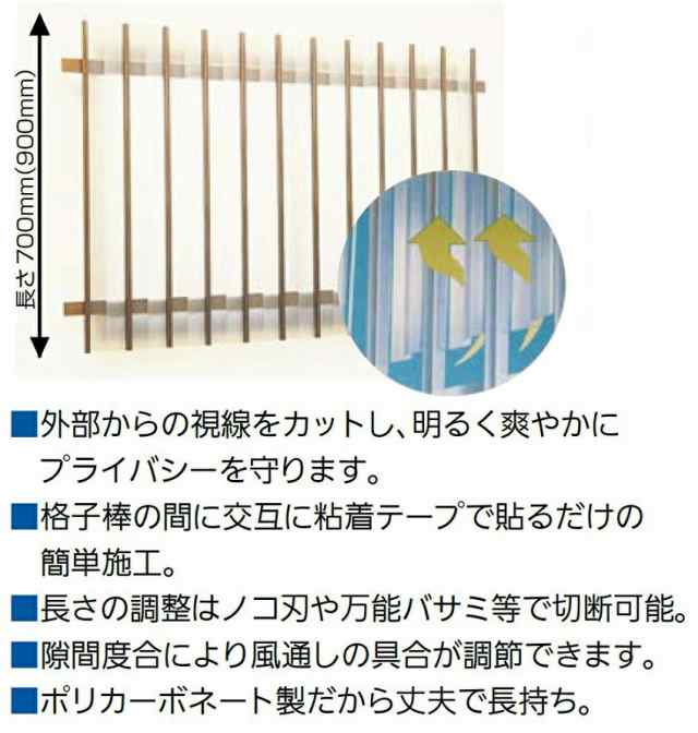 マドミラン ポリカ製 長さ：900mm 1本入り CTU-559 色：アンバー 18966920 川口技研の通販はau PAY マーケット  クレール DNA店 au PAY マーケット－通販サイト