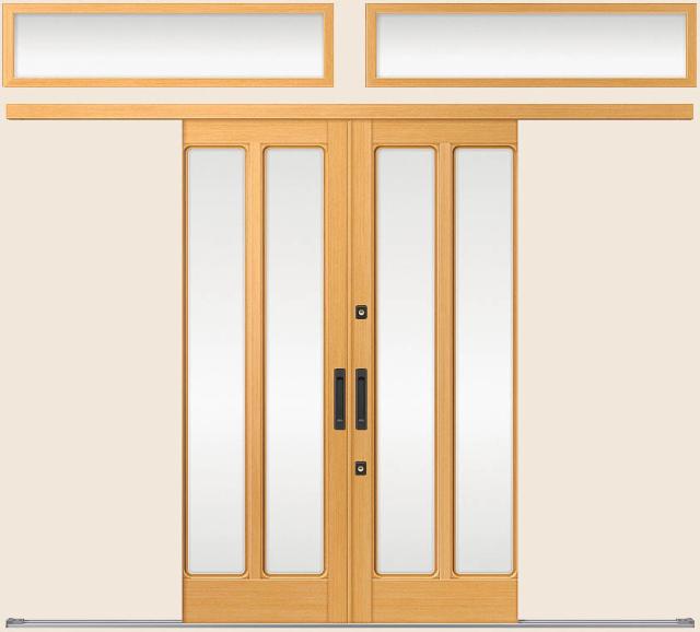 花伝 K6 一筋引分け戸 ランマ付き 78型 隅丸格子 W 2 604mm H 1 964mm 玄関引戸 Lixil リクシル Tostem トステムの通販はau Pay マーケット クレール Dna店