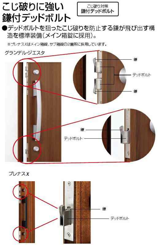 クリエラR 親子ドア 14型 半外付型 ランマ付き 鎌付箱錠仕様 特注寸法