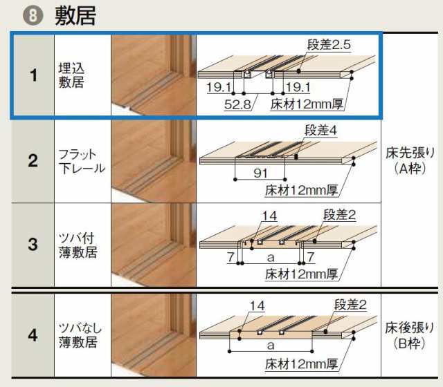 海外正規品・楽天市場店 室内引戸 引き違い戸 4枚建 Vレール方式