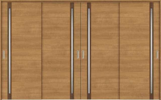 ラシッサS 室内引戸 間仕切り 上吊引戸 引違い戸 4枚建て ASMHF-LGF 鍵なし 3220 W:3,253mm × H:2,023mmの通販は