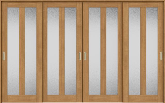 ラシッサS 室内引戸 間仕切り 上吊引戸 引違い戸 4枚建て ASMHF-LGG 鍵なし 3220 W：3,253mm × H：2,023mmの通販は 107,344円