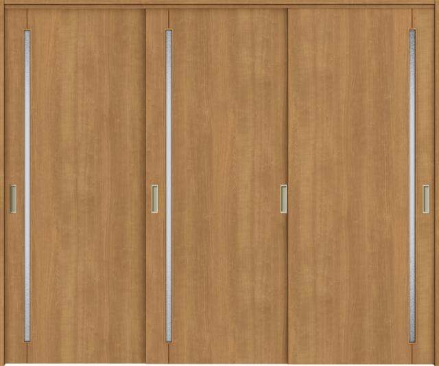 ラシッサS 室内引戸 間仕切り 上吊引戸 引違い戸 3枚建て ASMHT-LGC 鍵なし 2423 W：2,432mm × H：2,306mmの通販は 95,337円