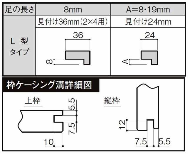 ラシッサD ヴィンティア クローゼット 両開き戸 AVCH-LAA 08m23 W