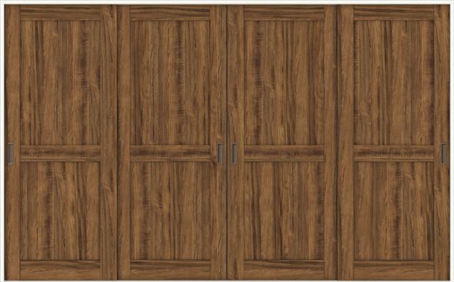 ラシッサD ヴィンティア 室内引戸 Vレール方式 引違い4枚建て AVHF-LAH 鍵なし 3220 W：3,253mm × H：2,023mmの通販は