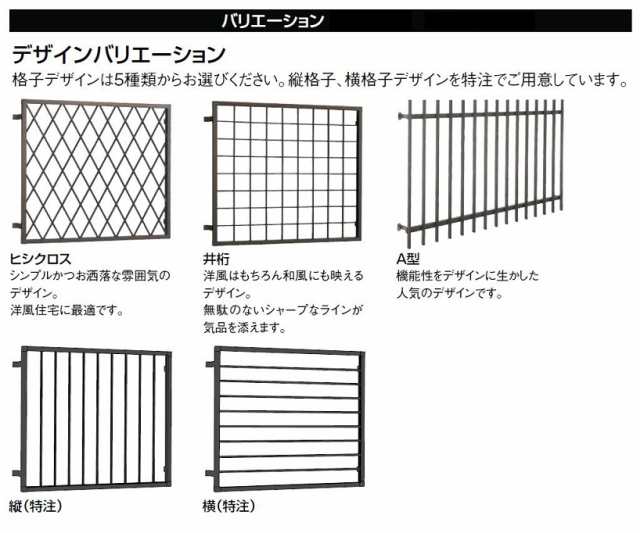 アルミ面格子 縦格子 特注サイズ W：222〜1,500mm × H：190〜1,403mm