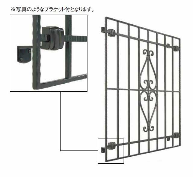 鋳物面格子 スパニッシュ 03609 W：640mm × H：1,096mm 壁付け 面格子