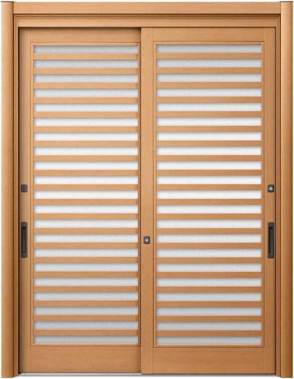 リシェント玄関引戸2 2枚建ランマなし PG仕様 P23型 木目調 簡易タッチキー仕様 特注寸法 W：1,195〜2,120mm×H：1,982〜2,277mm LIXIL 194,025円