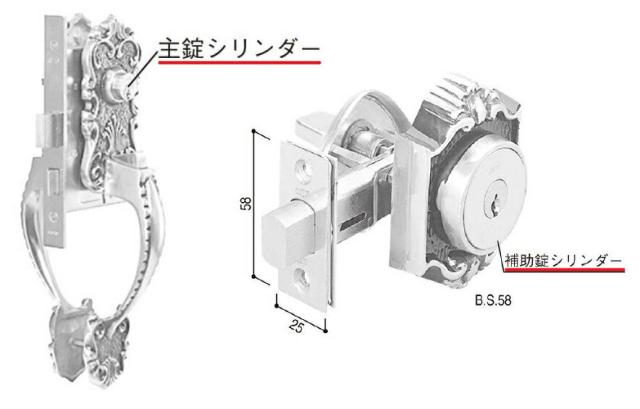 交換用シリンダー / 1セット入り HH-J-0036 交換用 部品 YKK APの通販は