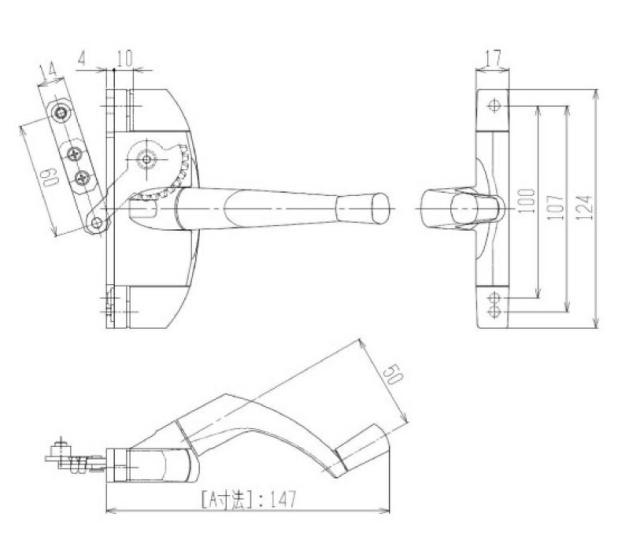 補修用オペレーターハンドル / 1個入り HH-7K-11563 交換用 部品 YKK APの通販は 7,607円