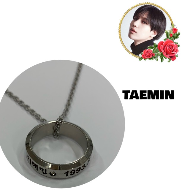 テミン TAEMIN SHINee シャイニー 刻印 リング 指輪 韓流 ネックレス