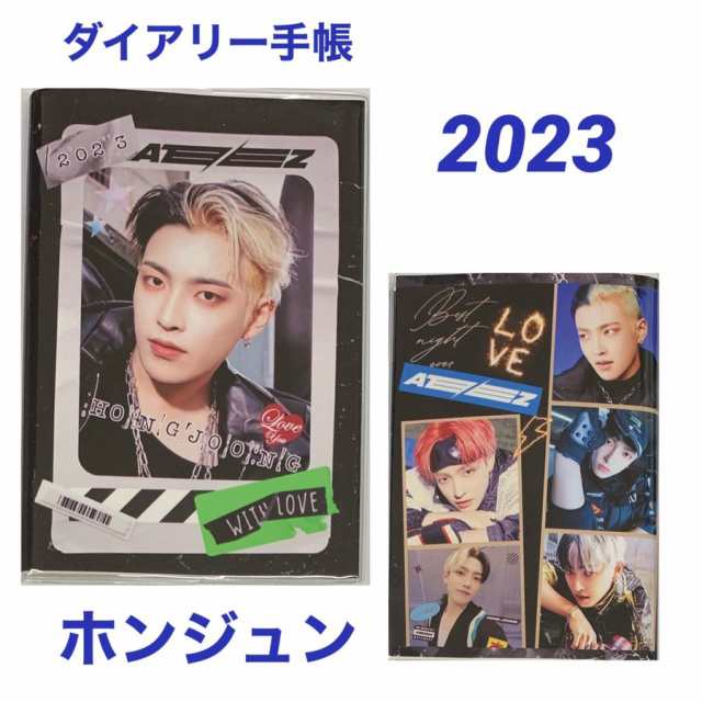 写真おまけ付き ホンジュン ATEEZ エイティーズ 2023 ダイアリー 手帳