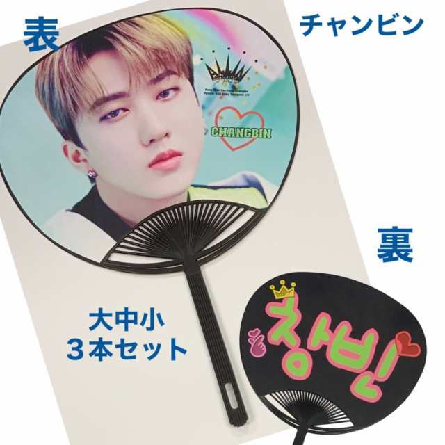 ３本セット Straykids チャンビン ストレイキッズ スキズ うちわ 写真