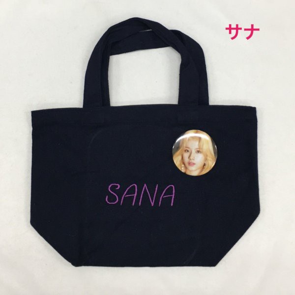 サナ さな SaNa TWICE トゥワイス キャンバス トート バッグ 刺しゅう