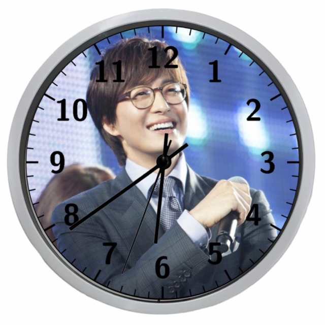 ペヨンジュン ヨン様 掛け時計 WallClock 壁掛け 時計 直径23cm 韓流