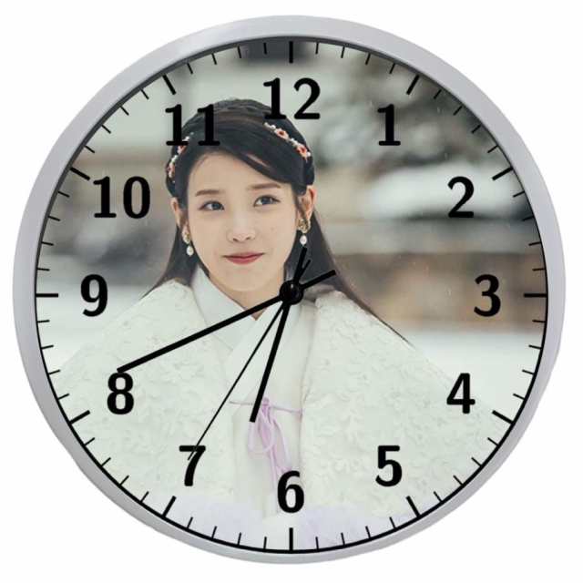 I.U アイユー 掛け時計 WallClock 壁掛け 時計 直径23cm 韓流 グッズ