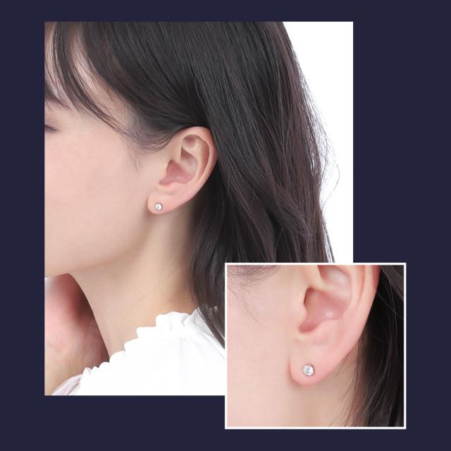 専用JE337★高級ダイヤモンド0.195ct プラチナ 片耳ピアス CGLソ付 ダイヤモンド ピアス 一粒 片耳 0.5カラット プラチナ 鑑定書付 0.535