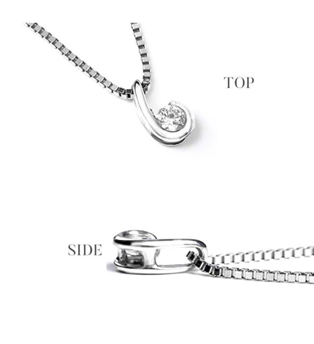 半額 ダイヤモンド ネックレス 一粒 ダイヤモンドネックレス ダイヤネックレス 一粒ダイヤ プラチナ 仕上げ 0.07ct レディース ジュエリー アクセサリー  一粒ネックレス ダイヤ一粒 シンプル ブランド 誕生日 プレゼント 女性 ギフト 売切り_3