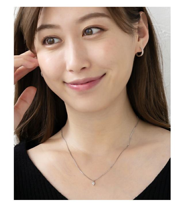 ダイヤモンド ネックレス 一粒 ダイヤモンドネックレス ダイヤネックレス 一粒ダイヤ プラチナ 仕上げ 0.07ct レディース ジュエリー アクセサリー 一粒ネックレス ダイヤ一粒 シンプル ブランド 誕生日 プレゼント 女性 ギフト 誕生日 プレゼント_10