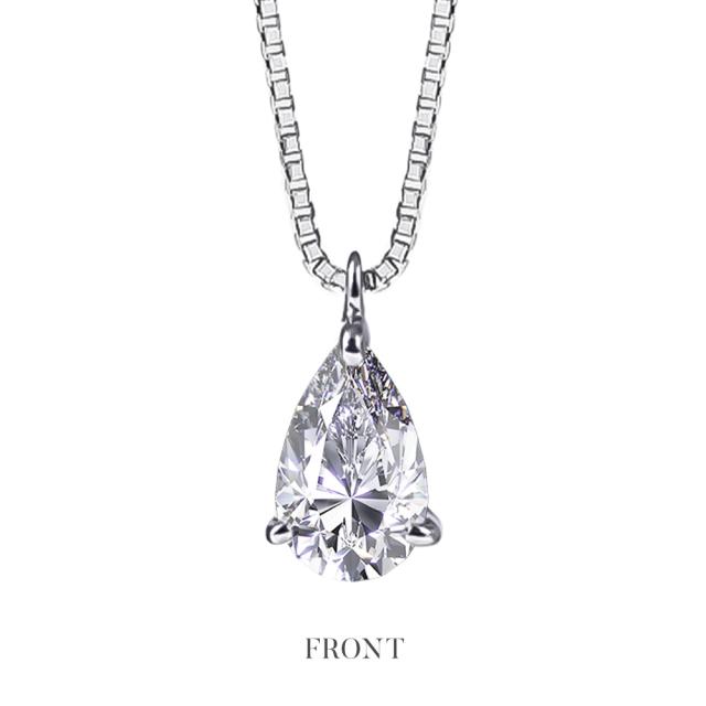 ダイヤモンド ネックレス 0.5ct 一粒 ペアシェイプ 雫 プラチナ レディース ダイヤモンドネックレス ダイヤネックレス 一粒ダイヤ プラチナ PT900 PT850 ラボグロウン ジュエリー アクセサリー シンプル ブランド 誕生日 プレゼント 女性 ギフト 母の日_2