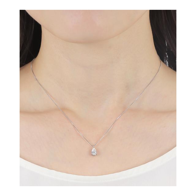 ダイヤモンド ネックレス 0.5ct 一粒 ペアシェイプ 雫 プラチナ レディース ダイヤモンドネックレス ダイヤネックレス 一粒ダイヤ プラチナ PT900 PT850 ラボグロウン ジュエリー アクセサリー シンプル ブランド 誕生日 プレゼント 女性 ギフト 母の日_8