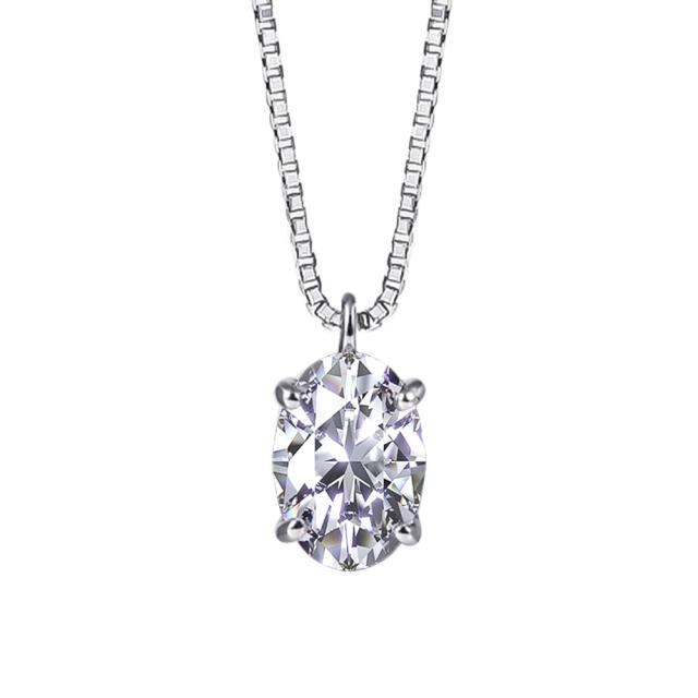 ダイヤモンド ネックレス 一粒 ダイヤモンドネックレス ダイヤネックレス 0.50ct オーバル 一粒ダイヤ プラチナ PT900 PT850 ラボグロウン レディース ジュエリー アクセサリー シンプル ブランド 誕生日 プレゼント 女性 ギフト 母の日_2