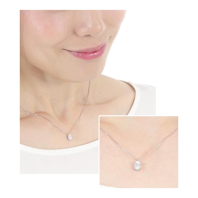 ダイヤモンド ネックレス 一粒 ダイヤモンドネックレス ダイヤネックレス 0.50ct オーバル 一粒ダイヤ プラチナ PT900 PT850 ラボグロウン レディース ジュエリー アクセサリー シンプル ブランド 誕生日 プレゼント 女性 ギフト 母の日_9
